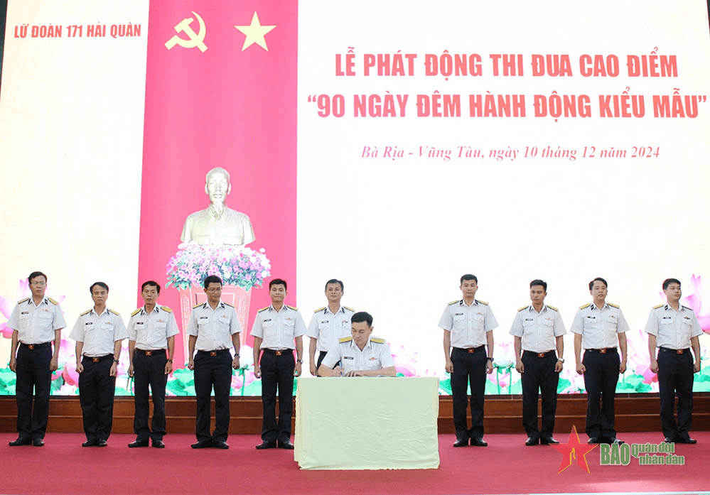 Lữ đoàn 171 phát động thi đua “90 ngày đêm hành động kiểu mẫu”