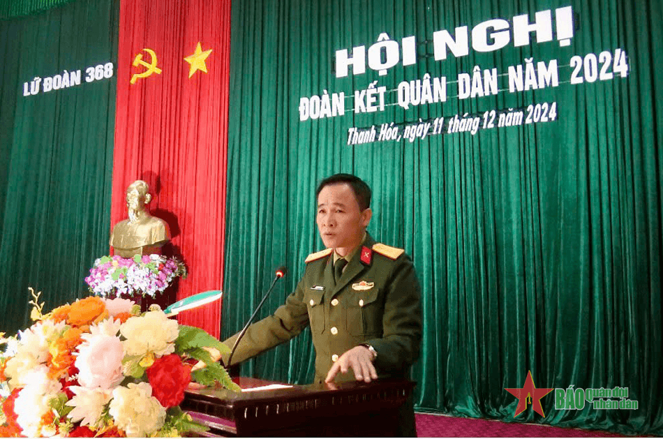 Lữ đoàn Pháo binh 368 tổ chức hội nghị đoàn kết quân dân năm 2024