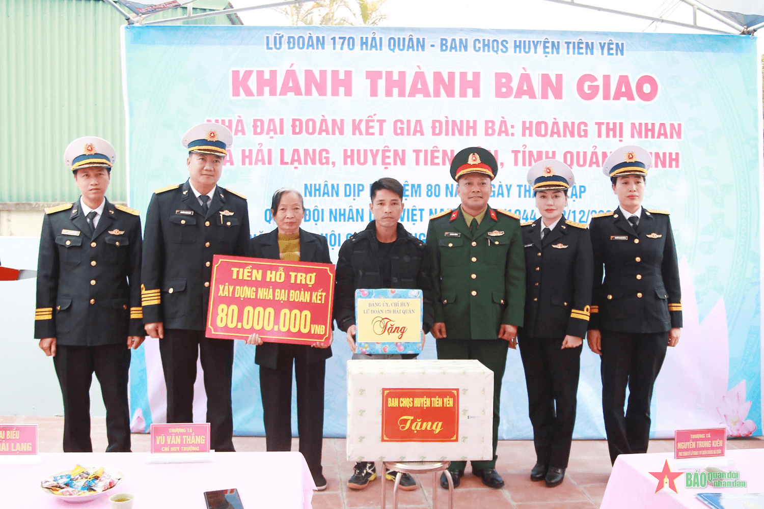 Quảng Ninh: Bàn giao nhà Đại đoàn kết cho gia đình khó khăn huyện Tiên Yên