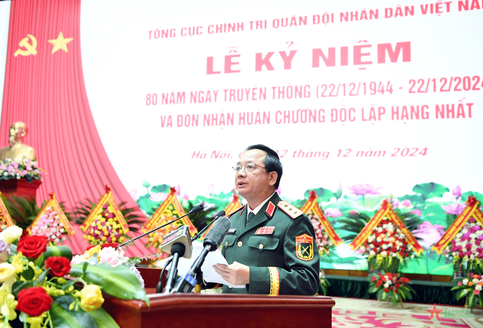 Diễn văn của Thượng tướng Trịnh Văn Quyết tại Lễ kỷ niệm 80 năm Ngày truyền thống Tổng cục Chính trị Quân đội nhân dân Việt Nam