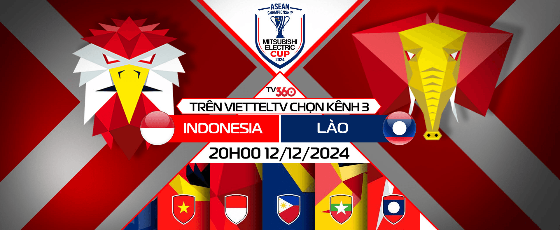 Link xem trực tiếp Indonesia và Lào (ASEAN Cup 2024)