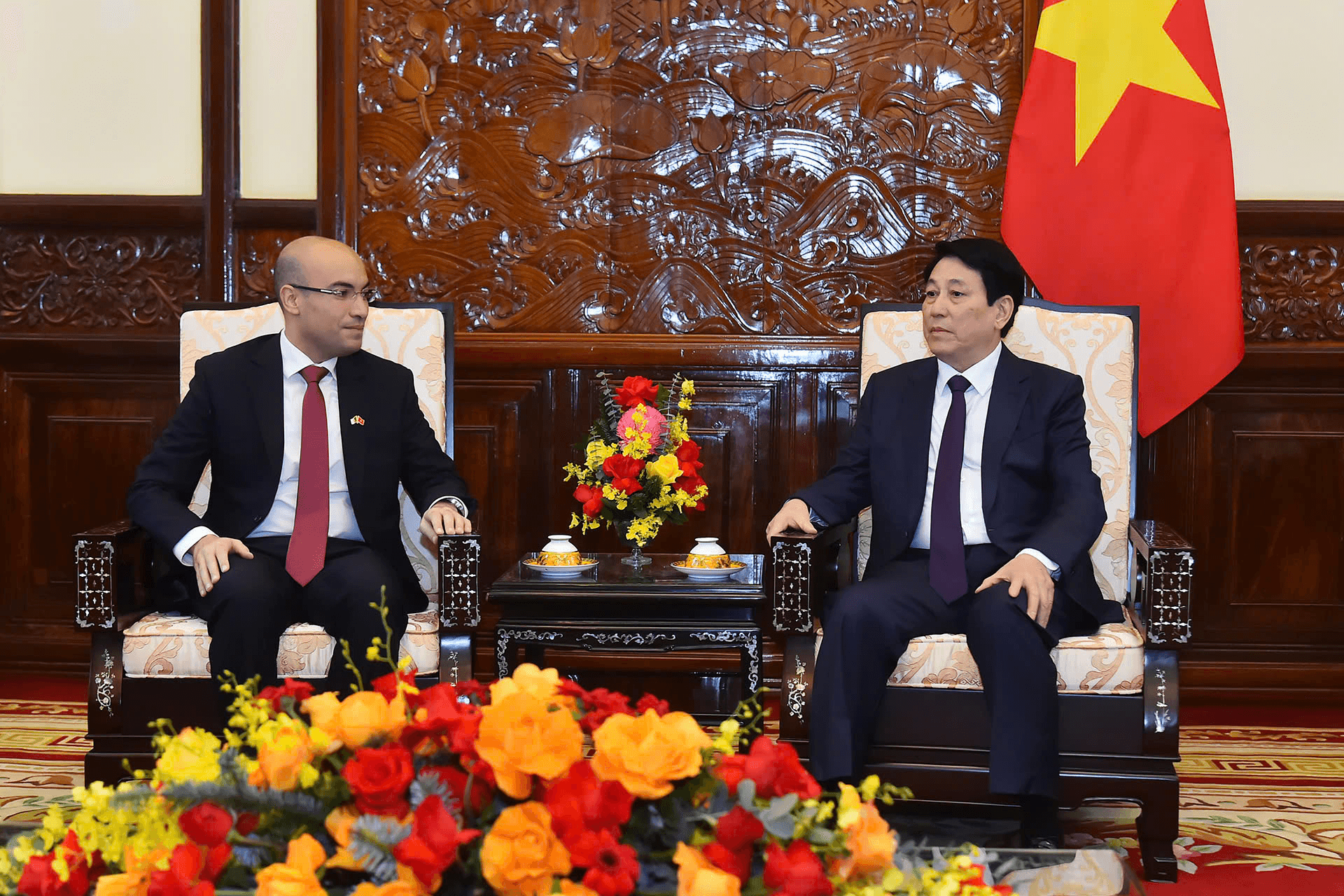 Chủ tịch nước Lương Cường tiếp Đại sứ Algeria đến chào từ biệt kết thúc nhiệm kỳ
