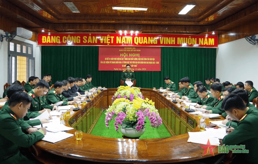 Sư đoàn 324 sơ kết nâng cao chất lượng, hiệu quả công tác dân vận