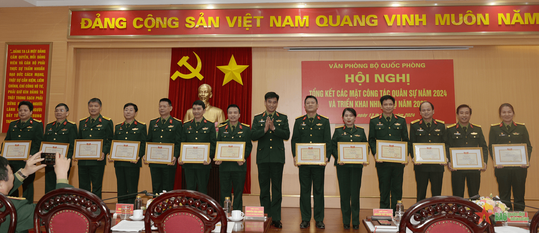 Văn phòng Bộ Quốc phòng tổng kết các mặt công tác quân sự năm 2024