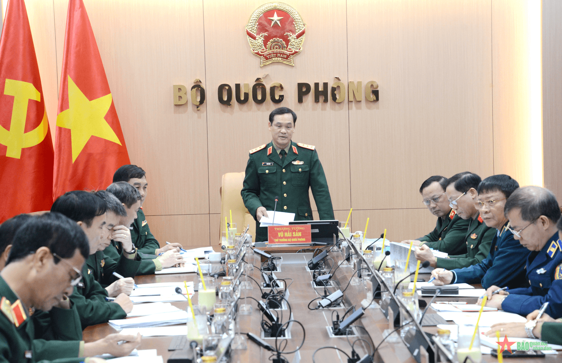 Thượng tướng Vũ Hải Sản làm việc với các cơ quan, đơn vị về các dự án trên địa bàn Hà Nội