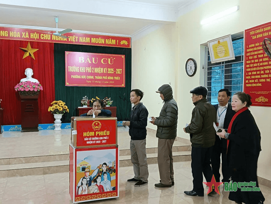 Đông Triều (Quảng Ninh): Hoàn thành bầu cử trưởng thôn, khu phố nhiệm kỳ 2025-2027