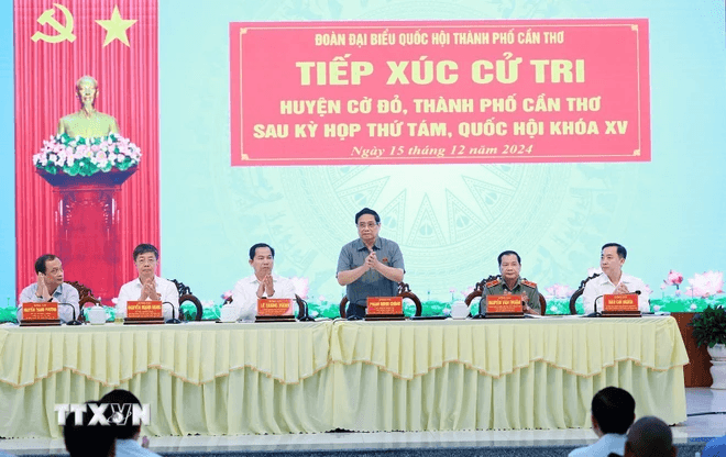Thủ tướng Phạm Minh Chính tiếp xúc cử tri sau Kỳ họp thứ tám, Quốc hội khóa XV