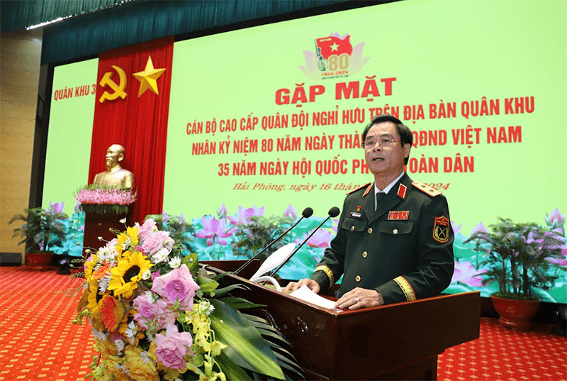 Bộ tư lệnh Quân khu 3: Gặp mặt cán bộ cao cấp Quân đội nghỉ hưu, nghỉ công tác trên địa bàn