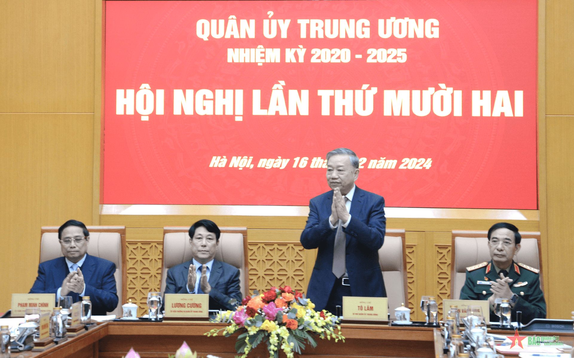 Tổng Bí thư Tô Lâm chủ trì Hội nghị Quân ủy Trung ương lần thứ mười hai