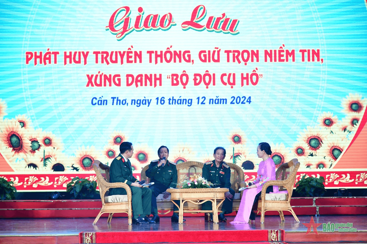 Quân khu 9: Giao lưu "Phát huy truyền thống, giữ trọn niềm tin, xứng danh Bộ đội Cụ Hồ"