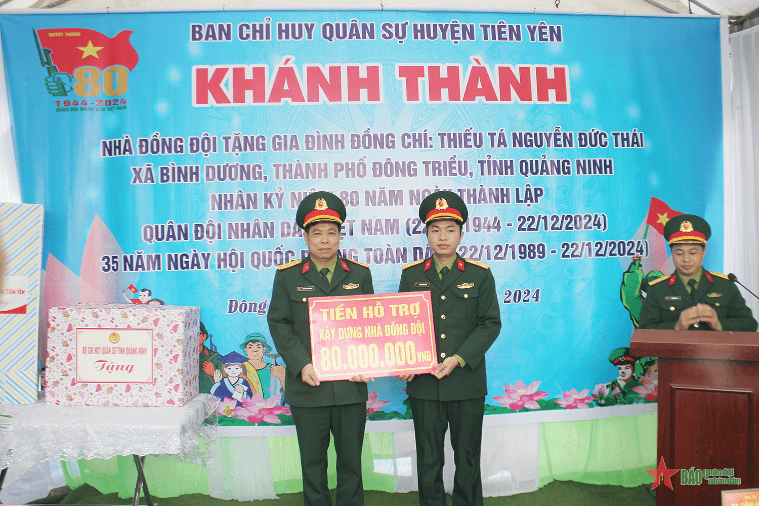 Ban CHQS huyện Tiên Yên (Quảng Ninh): Khánh thành Nhà đồng đội