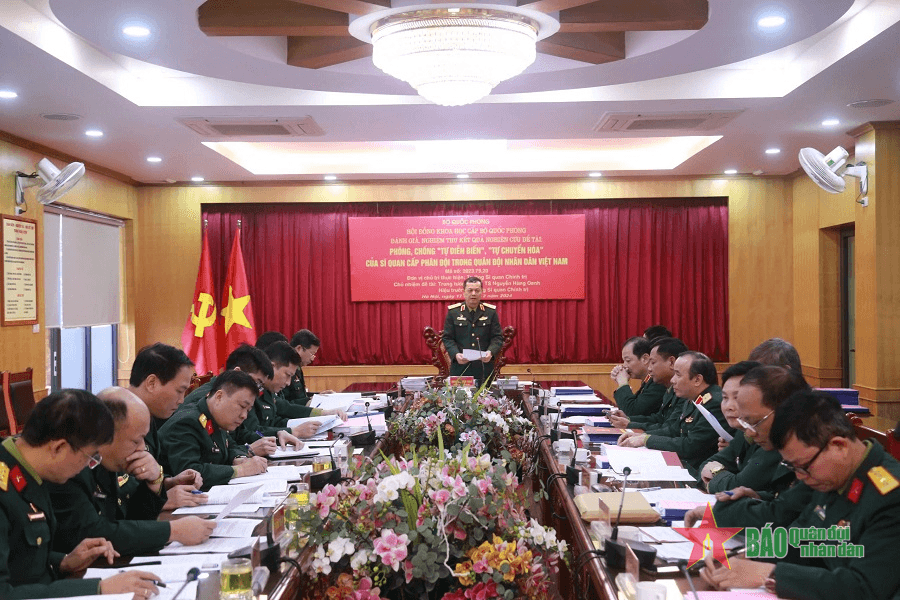 Nghiệm thu đề tài “Phòng, chống “tự diễn biến”, “tự chuyển hóa”