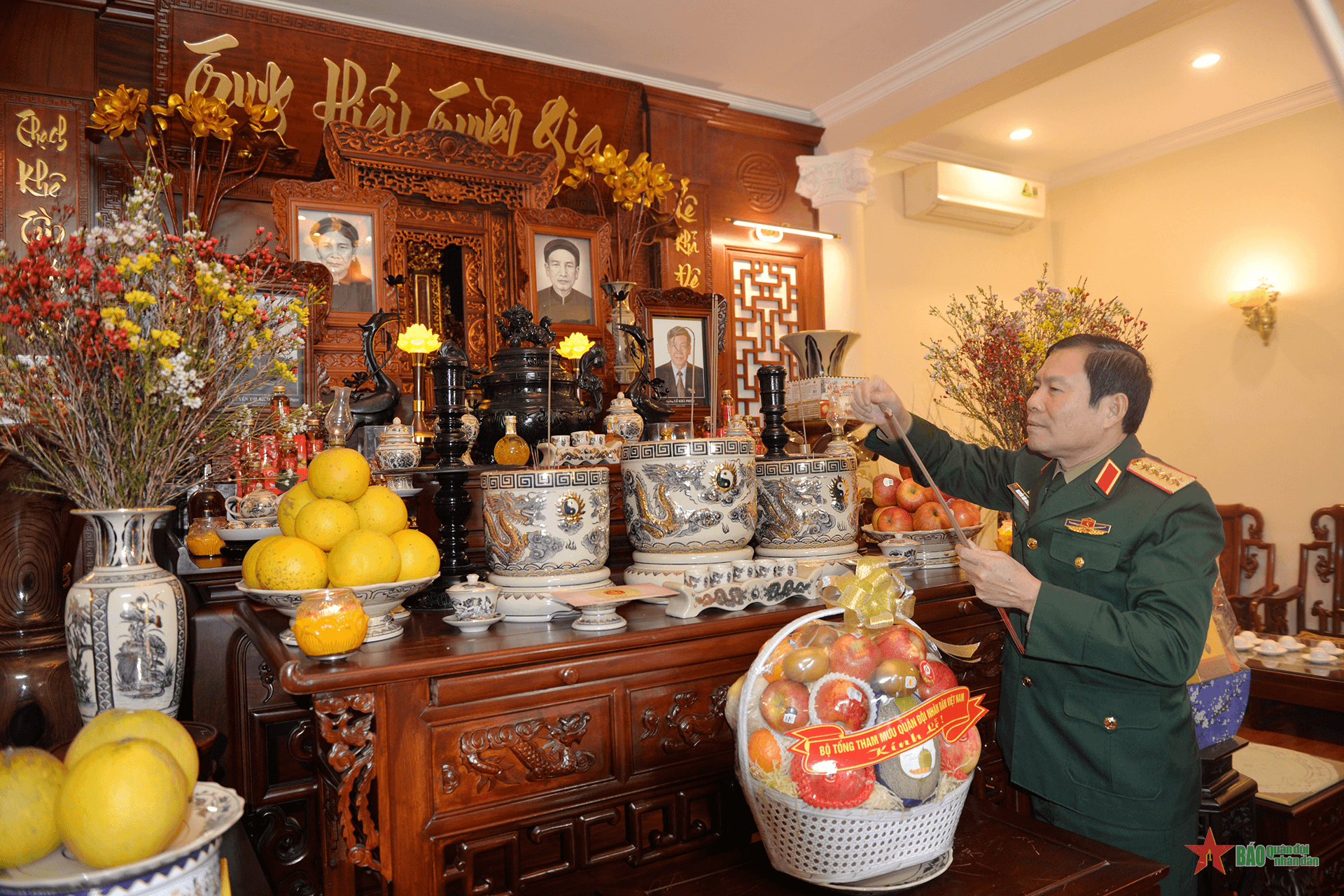Đại tướng Nguyễn Tân Cương tri ân các đồng chí nguyên lãnh đạo Đảng, Nhà nước, Quân đội