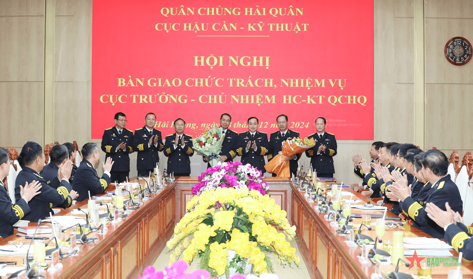 Bàn giao chức trách, nhiệm vụ Cục trưởng, Chủ nhiệm Hậu cần - Kỹ thuật Quân chủng Hải quân
