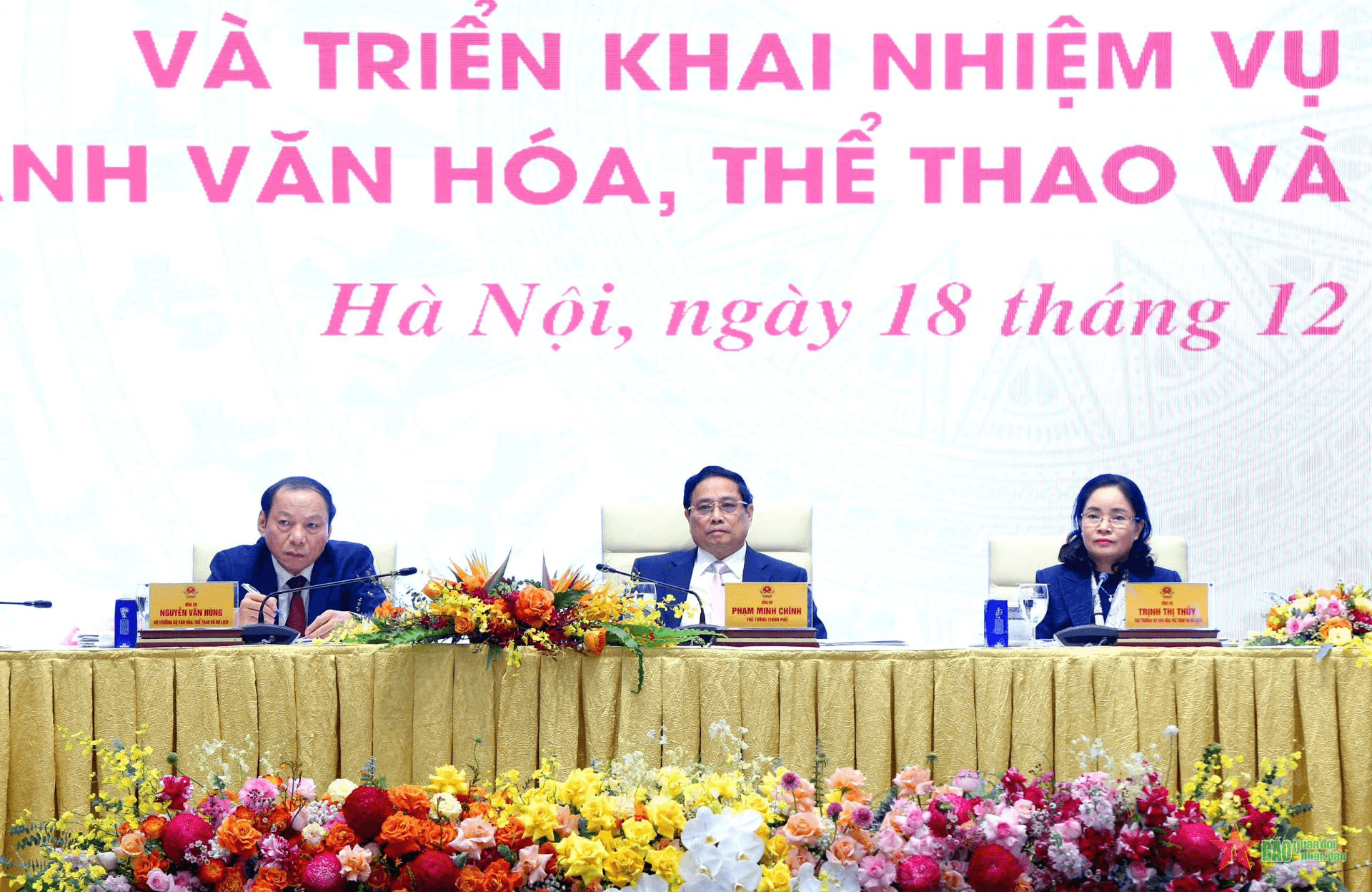Thủ tướng Phạm Minh Chính dự hội nghị tổng kết năm 2024 của ngành văn hóa, thể thao và du lịch