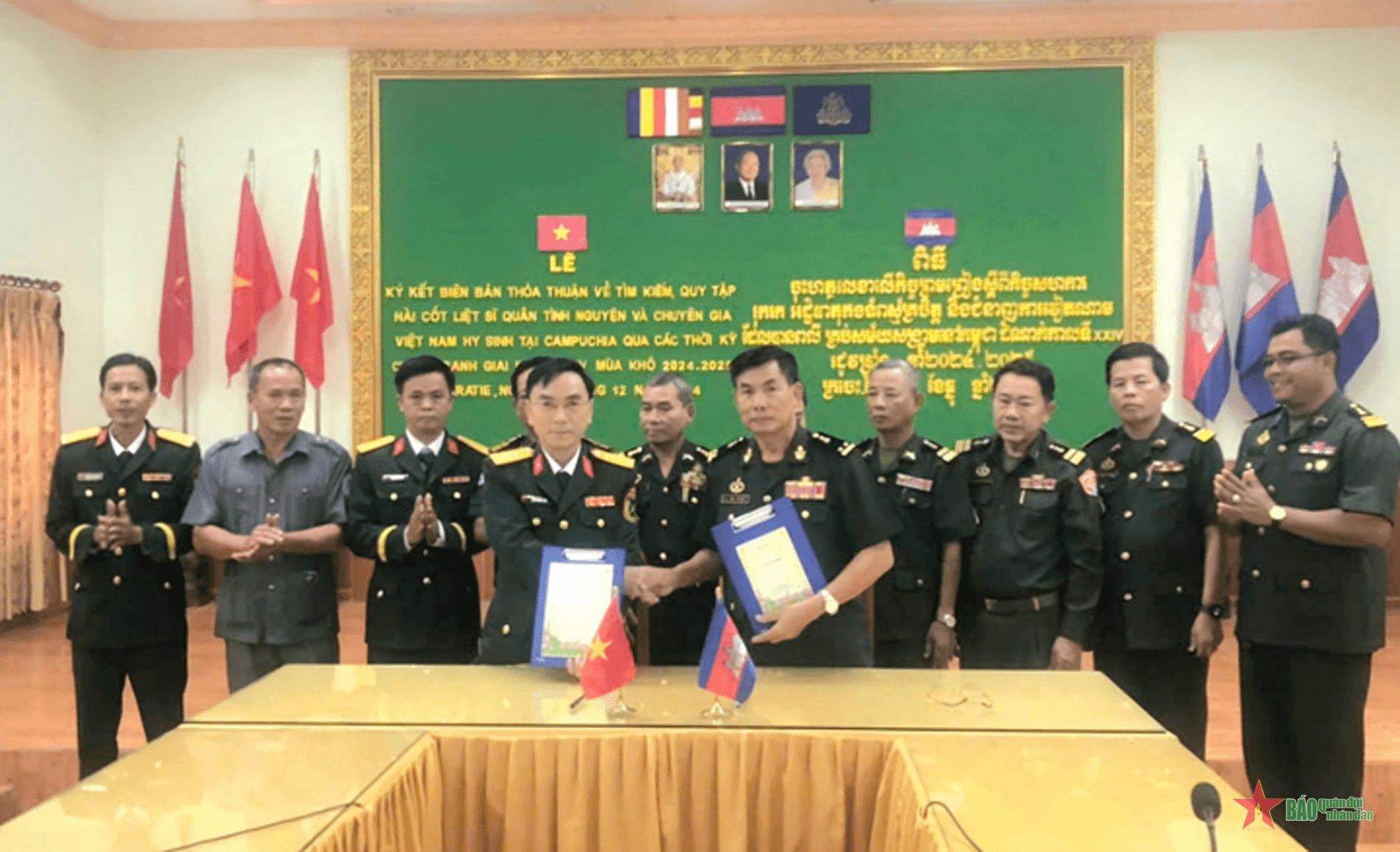 Bình Phước ký kết với các địa phương Campuchia về tìm kiếm hài cốt liệt sĩ