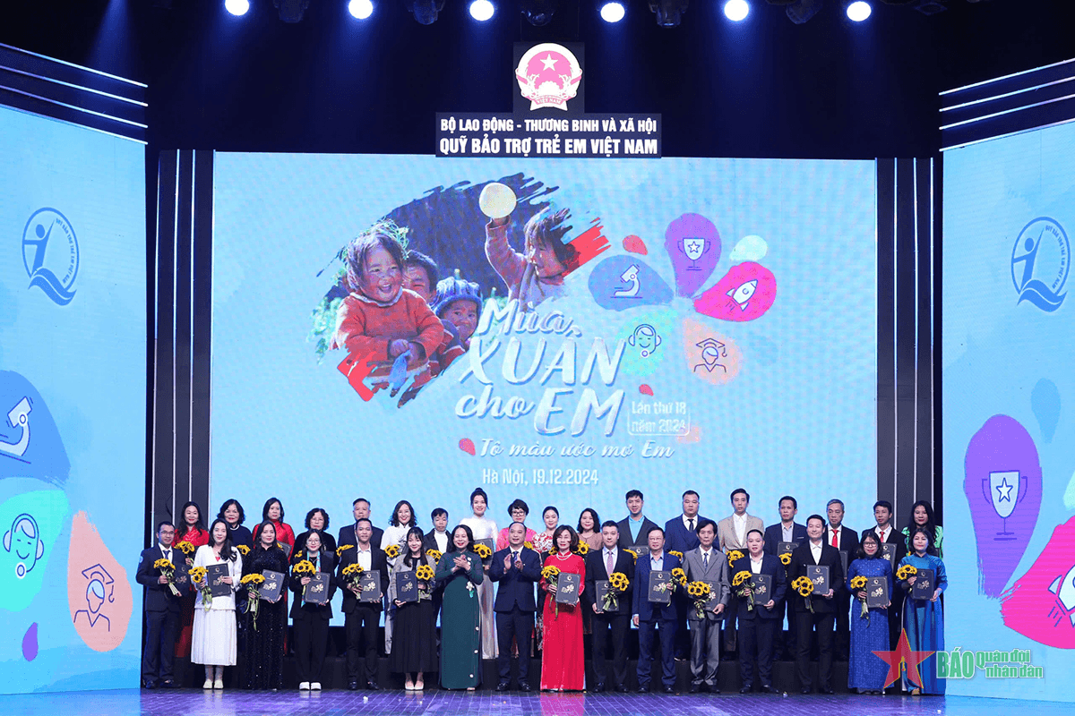 Chương trình “Mùa xuân cho em” lần thứ 18 tiếp nhận hơn 107 tỷ đồng cho trẻ em có hoàn cảnh khó khăn