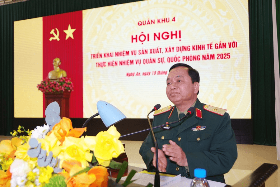 Quân khu 4: Triển khai nhiệm vụ sản xuất, xây dựng kinh tế gắn với quân sự, quốc phòng năm 2025