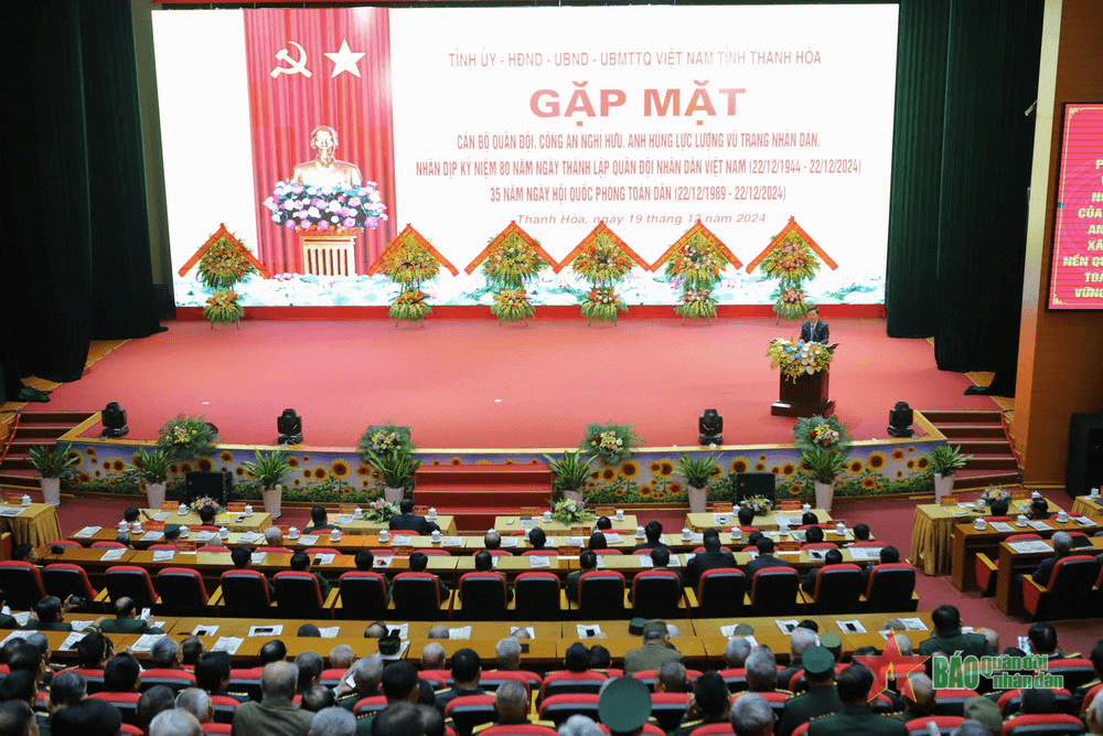Thanh Hóa: Gặp mặt cán bộ Quân đội, Công an nghỉ hưu nhân dịp kỷ niệm 80 năm Ngày thành lập QĐND Việt Nam