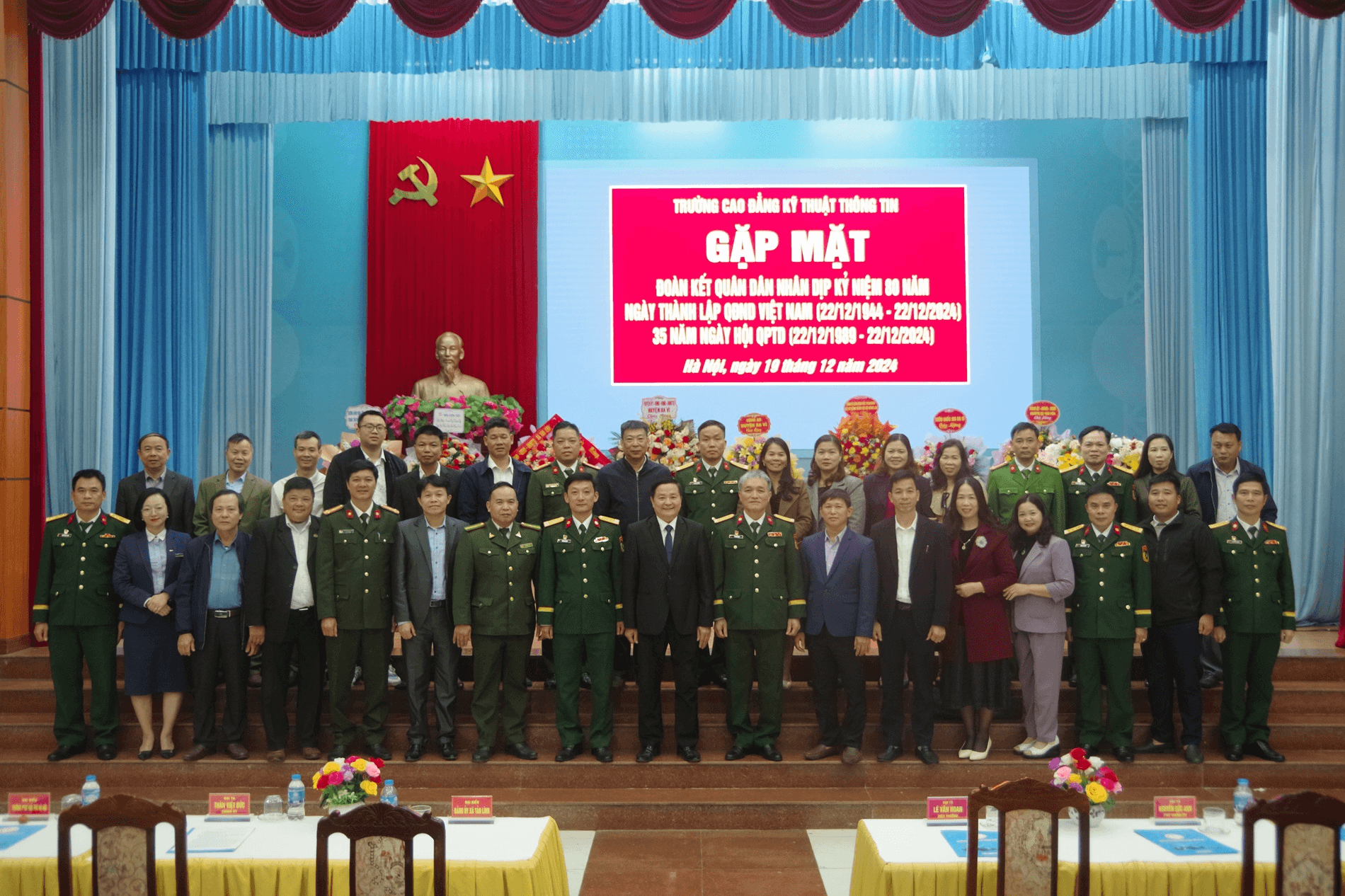 Trường Cao đẳng Kỹ thuật thông tin gặp mặt kỷ niệm 80 năm Ngày thành lập Quân đội nhân dân Việt Nam