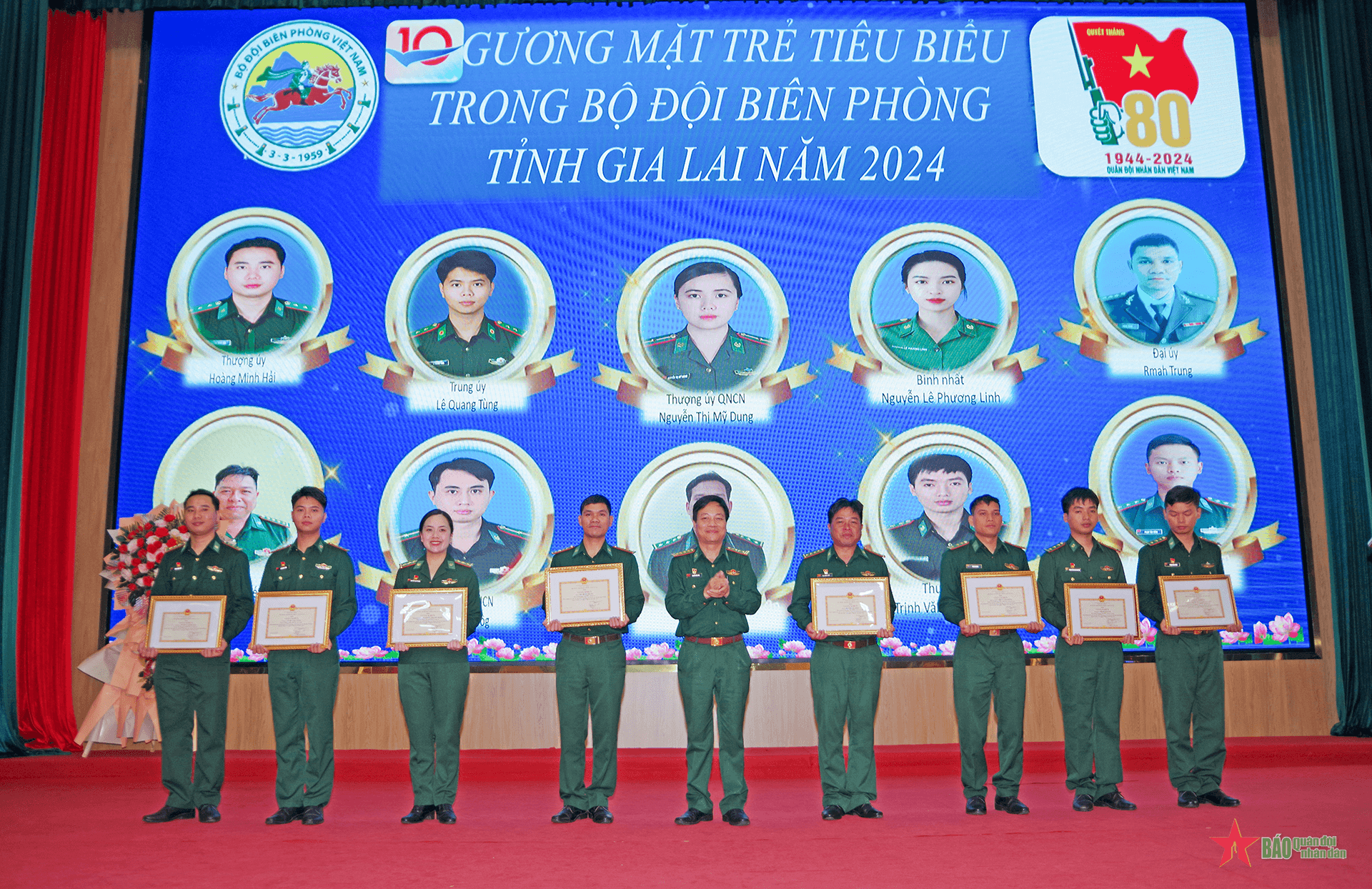 Bộ đội Biên phòng tỉnh Gia Lai tuyên dương 10 gương mặt trẻ tiêu biểu