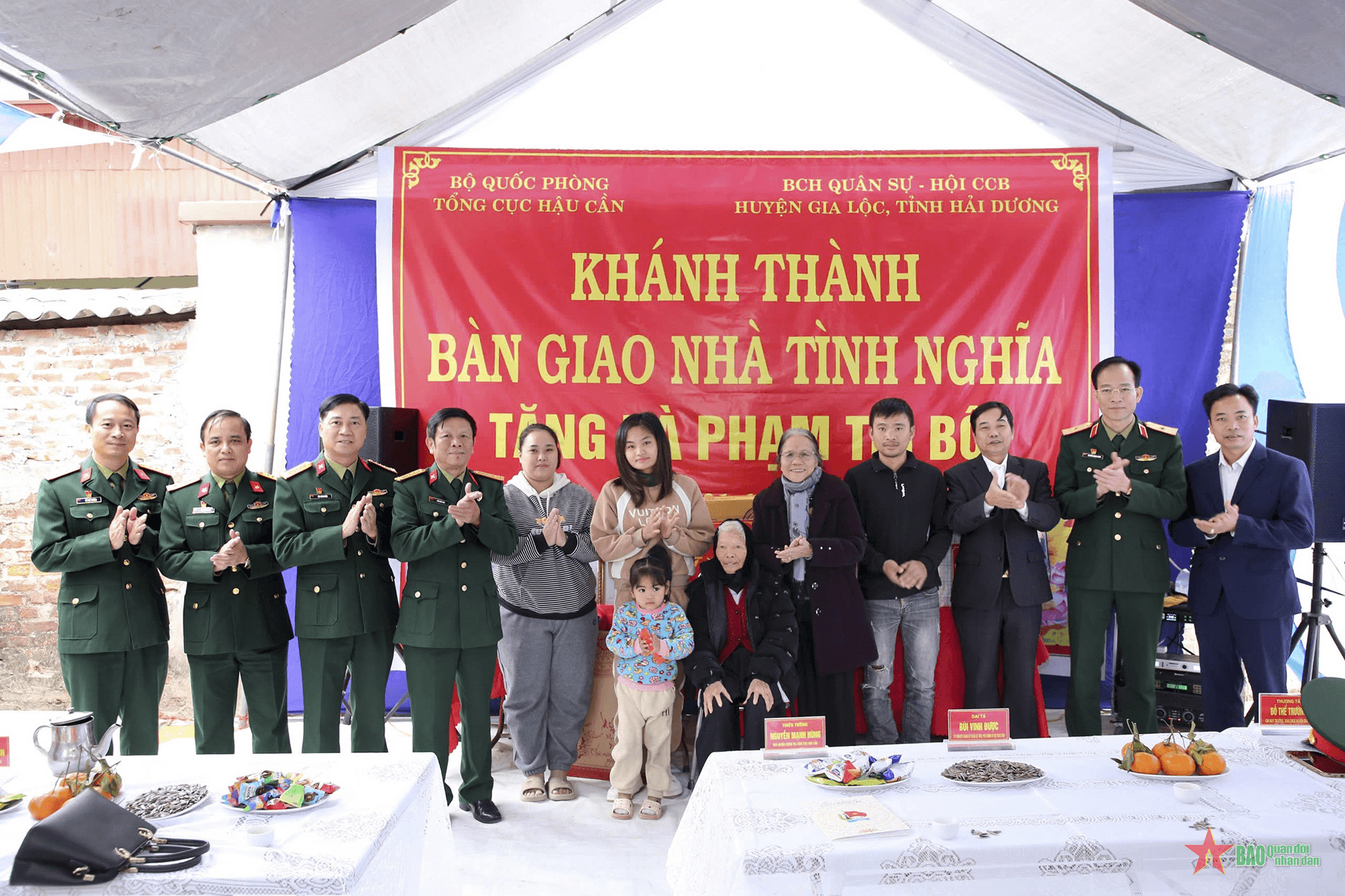 Tổng cục Hậu cần bàn giao nhà tình nghĩa tặng thân nhân liệt sĩ