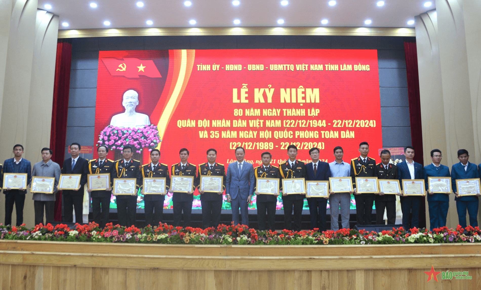 Lâm Đồng tổ chức Lễ kỷ niệm 80 năm Ngày thành lập Quân đội nhân dân Việt Nam