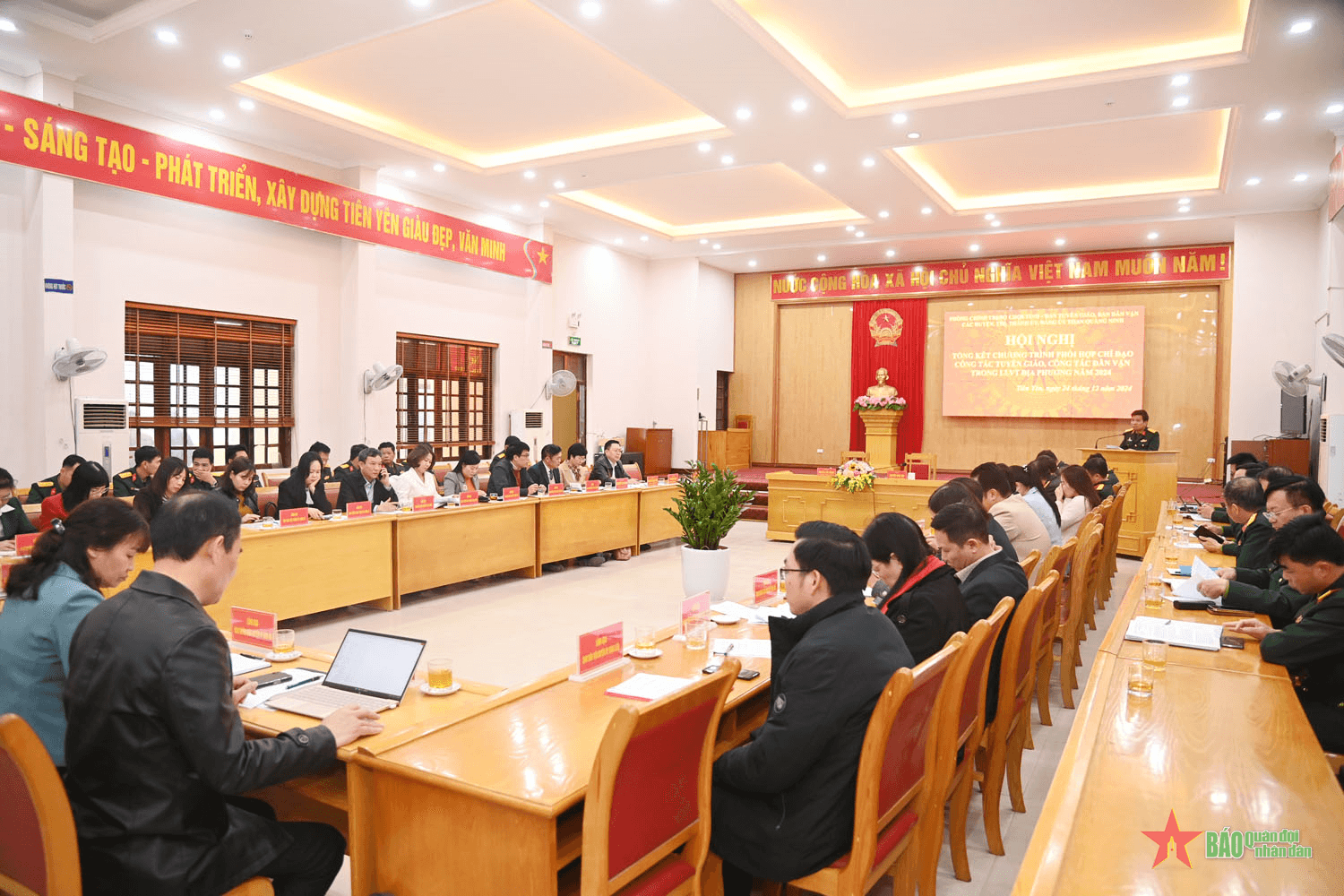 Quảng Ninh: Tổng kết phối hợp chỉ đạo công tác Tuyên giáo, Dân vận trong LLVT địa phương năm 2024