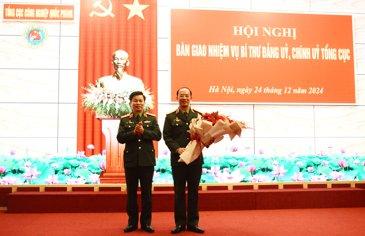Hội nghị bàn giao nhiệm vụ Bí thư Đảng ủy, Chính ủy Tổng cục Công nghiệp Quốc phòng