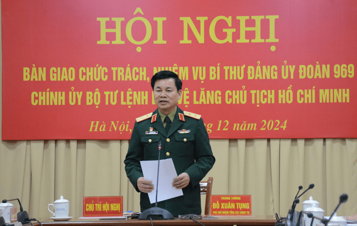 Bàn giao chức trách, nhiệm vụ Bí thư Đảng ủy Đoàn 969, Chính ủy Bộ tư lệnh Bảo vệ Lăng Chủ tịch Hồ Chí Minh