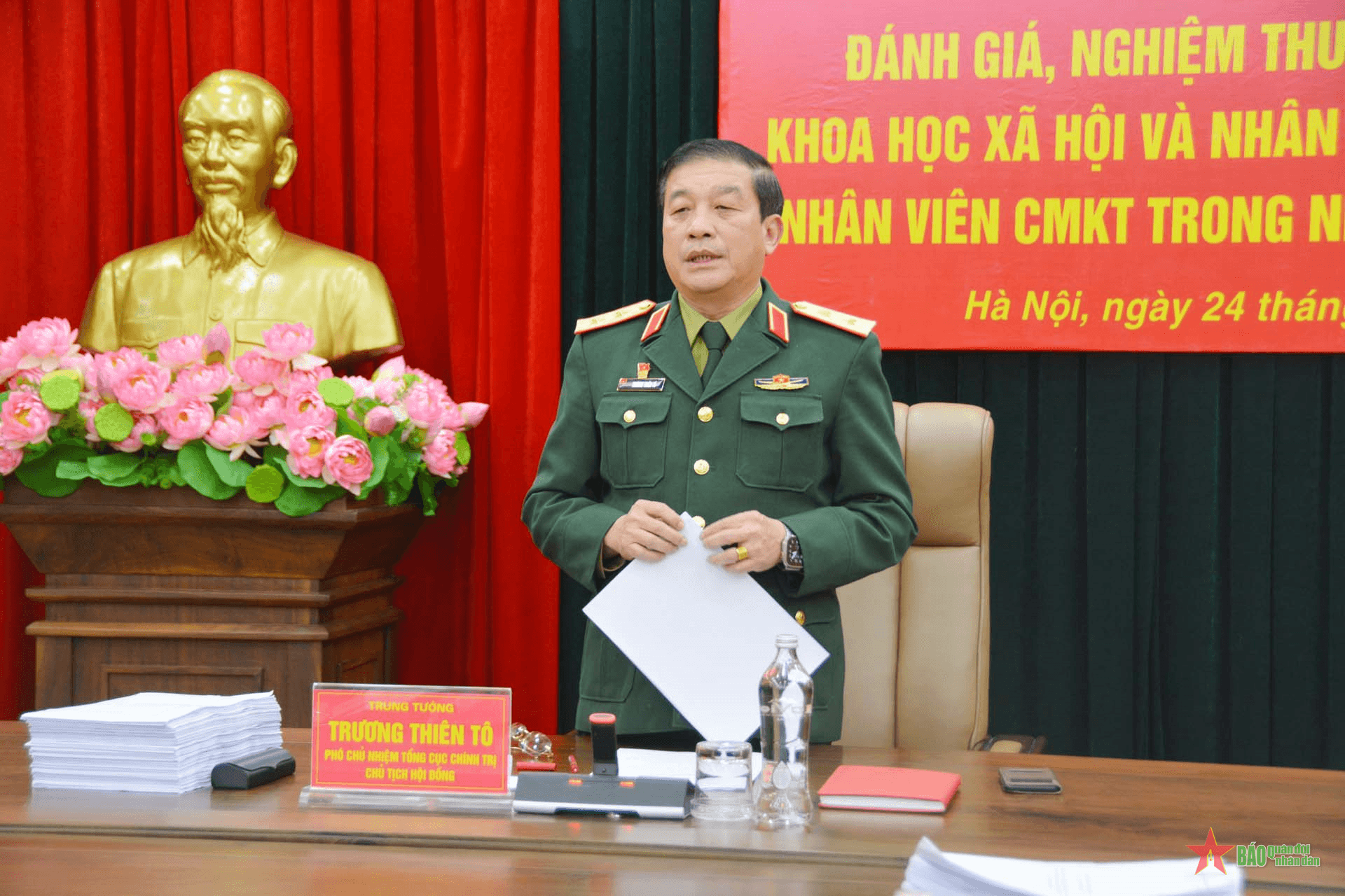 Tổng cục Chính trị nghiệm thu chương trình khoa học đào tạo cán bộ trong các nhà trường Quân đội