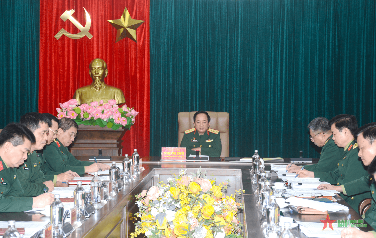 Thượng tướng Trịnh Văn Quyết chủ trì Hội nghị Ban Chủ nhiệm Tổng cục Chính trị Quân đội nhân dân Việt Nam