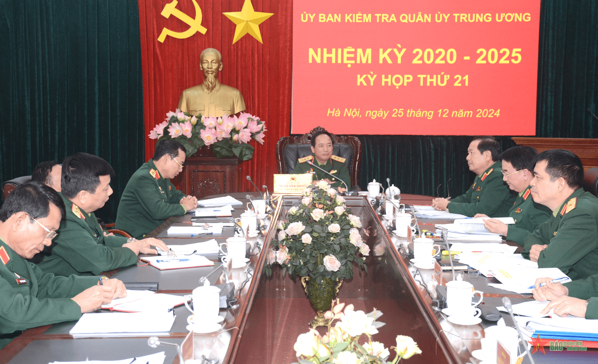 Thượng tướng Trịnh Văn Quyết chủ trì Kỳ họp thứ 21 Ủy ban Kiểm tra Quân ủy Trung ương