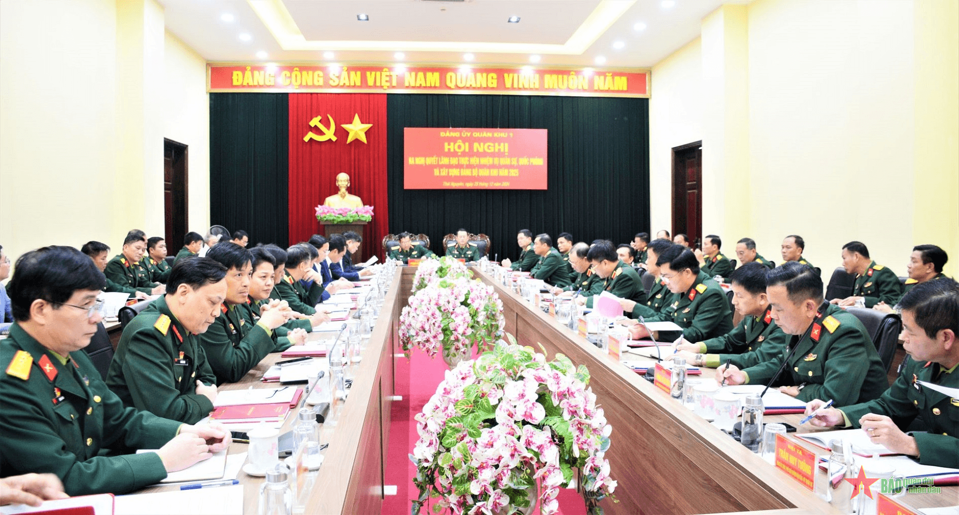 Đảng ủy Quân khu 1 ra Nghị quyết lãnh đạo thực hiện nhiệm vụ năm 2025