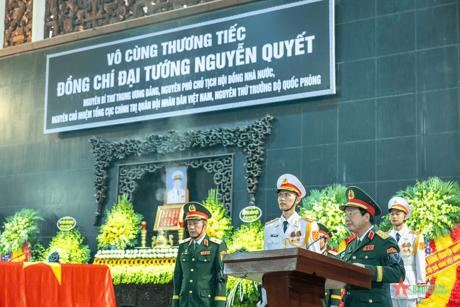Cử hành trọng thể Lễ truy điệu, Lễ an táng đồng chí Đại tướng Nguyễn Quyết