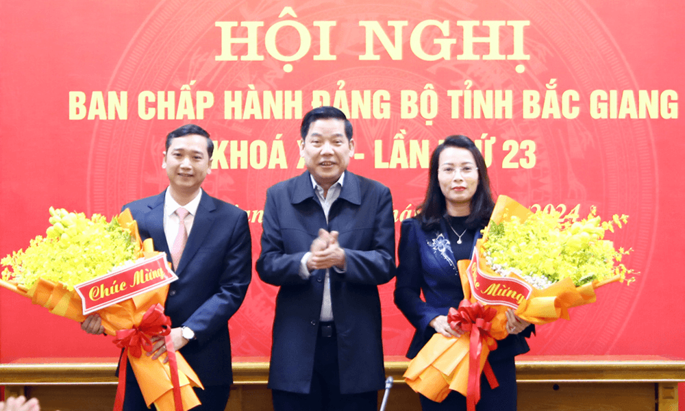 Bắc Giang bầu 2 Phó bí thư Tỉnh ủy