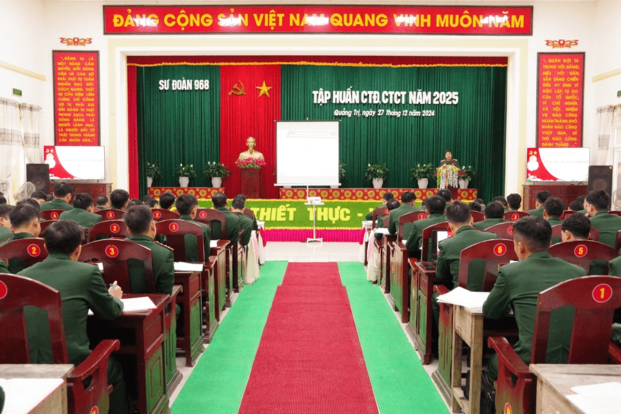 Sư đoàn 968 (Quân khu 4) nâng cao trình độ, phương pháp tiến hành công tác Đảng, công tác chính trị