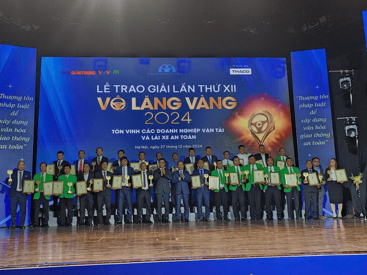 Giải thưởng Vô lăng vàng 2024 vinh danh 30 đơn vị vận tải, 60 lái xe bảo đảm an toàn giao thông