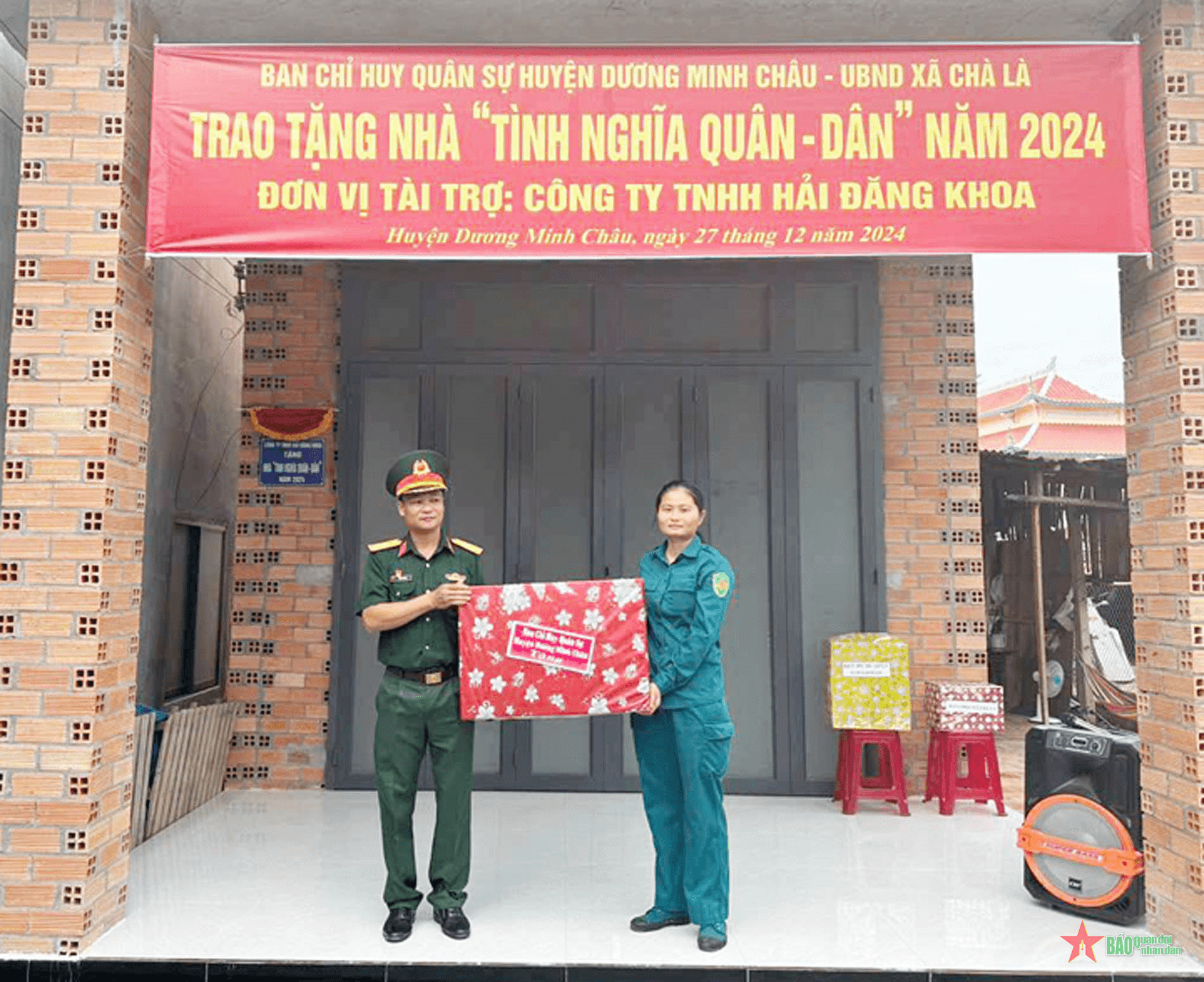Tây Ninh bàn giao nhà “Tình nghĩa quân - dân” cho cán bộ dân quân khó khăn