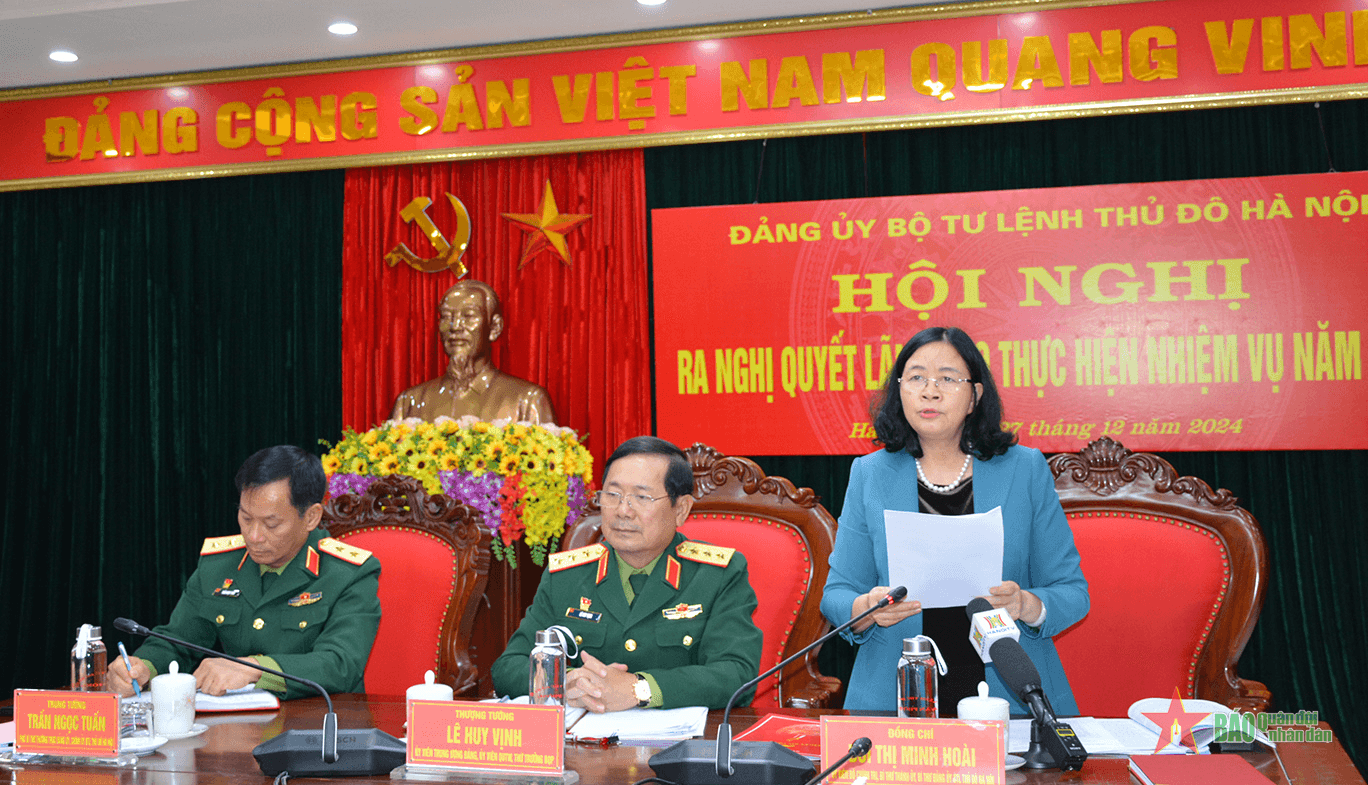 Đảng ủy Bộ tư lệnh Thủ đô Hà Nội ra Nghị quyết lãnh đạo thực hiện nhiệm vụ năm 2025
