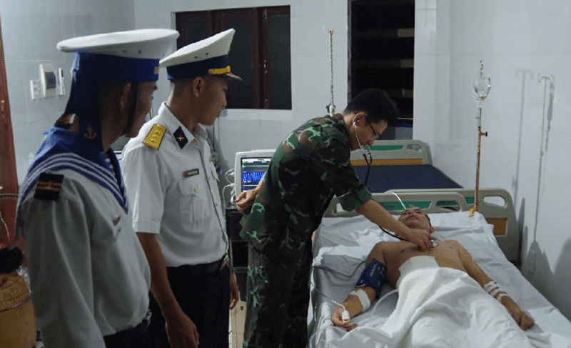 Bệnh xá đảo Trường Sa cấp cứu ngư dân viêm ruột thừa