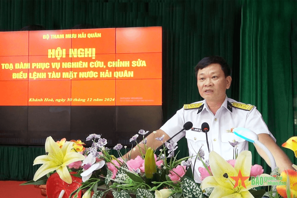 Quân chủng Hải quân tọa đàm, khảo sát lấy ý kiến phục vụ nghiên cứu chỉnh sửa Điều lệnh tàu mặt nước Hải quân