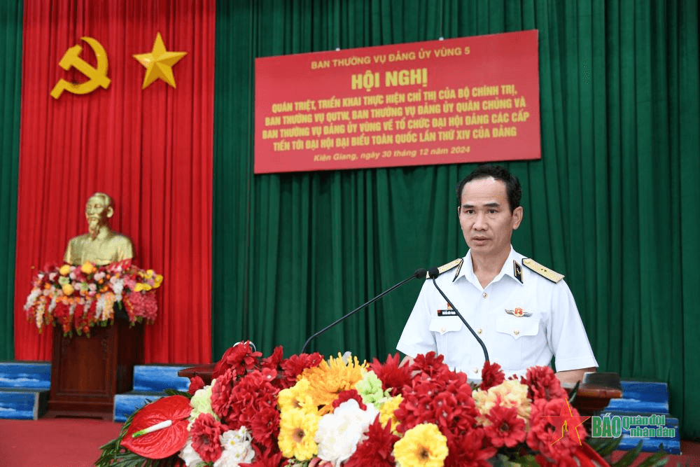 Bộ tư lệnh Vùng 5 Hải quân quán triệt, triển khai thực hiện chỉ thị về đại hội đảng các cấp