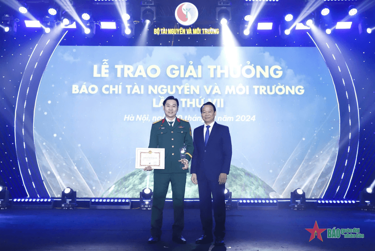 Báo Quân đội nhân dân đoạt Giải thưởng Báo chí tài nguyên và môi trường lần thứ VII