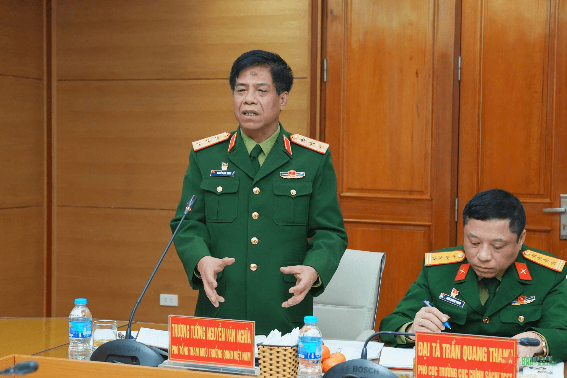 Thượng tướng Nguyễn Văn Nghĩa chỉ đạo Hội nghị Đảng ủy Bệnh viện Trung ương Quân đội 108
