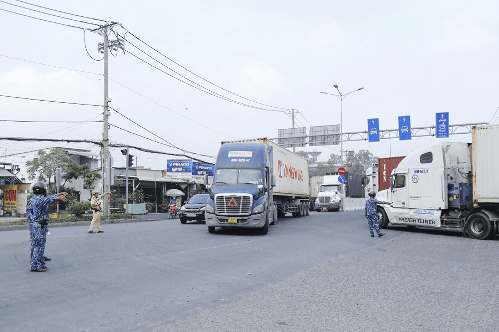 Bảo đảm an ninh các phương tiện ra vào Cụm cảng Tân Cảng Cát Lái