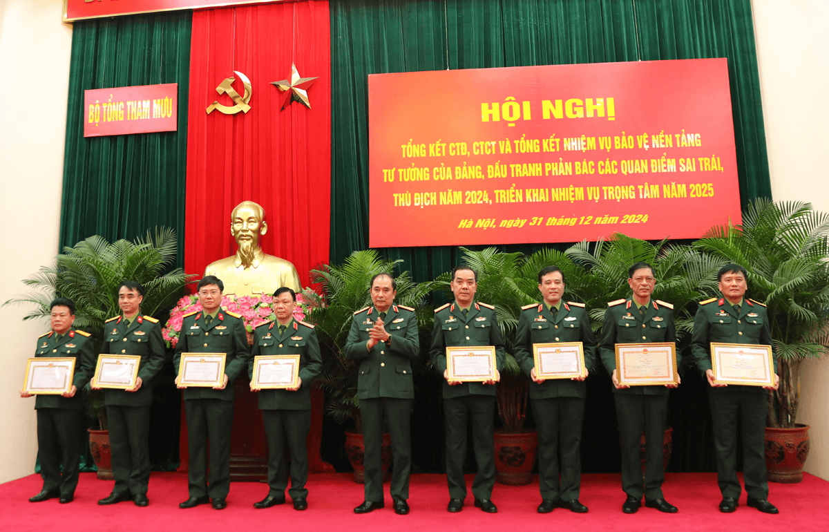Bộ Tổng Tham mưu tổng kết công tác Đảng, công tác chính trị năm 2024