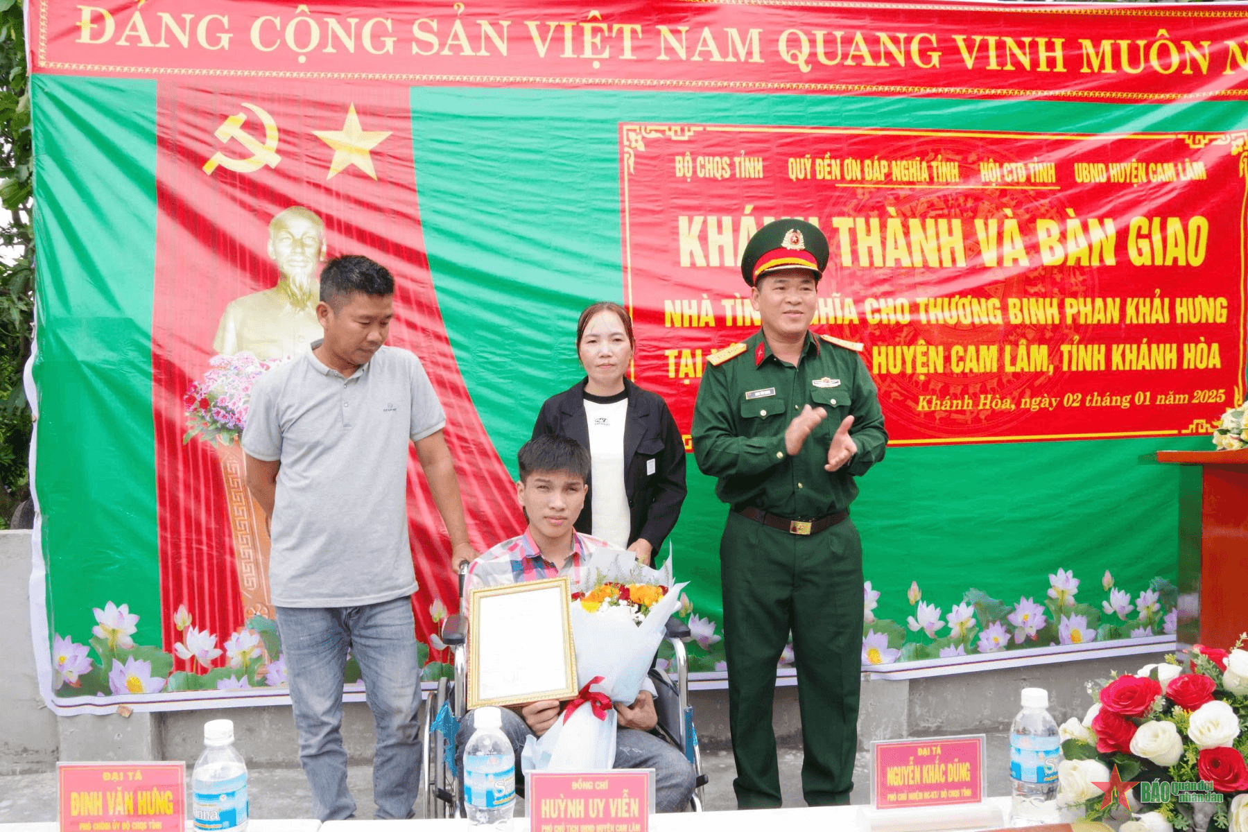 Khánh Hòa trao nhà tặng quân nhân có hoàn cảnh đặc biệt khó khăn