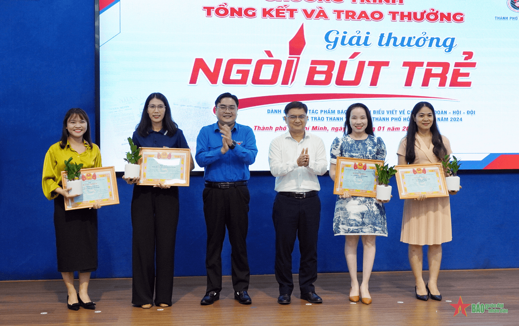 Thành đoàn TP Hồ Chí Minh trao 28 Giải thưởng Ngòi bút trẻ năm 2024
