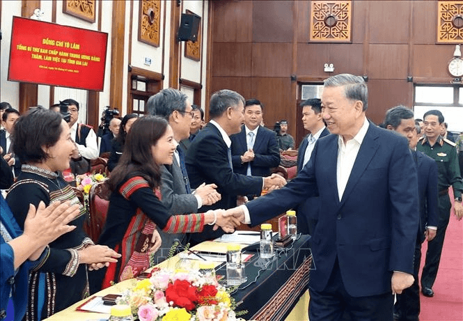 Tổng Bí thư Tô Lâm: Phát triển Gia Lai trở thành tỉnh khá của khu vực Duyên hải miền Trung - Tây Nguyên